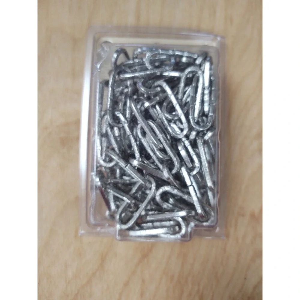 Blue Hawk 10 Ft DIMPLED Nickel‎ Plated Decorative Oblong Chain 20 LB NEW In Box